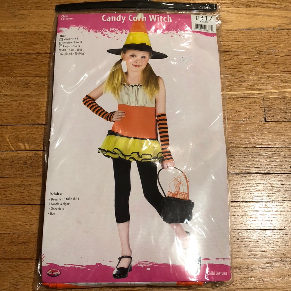 Candy corn witch costume